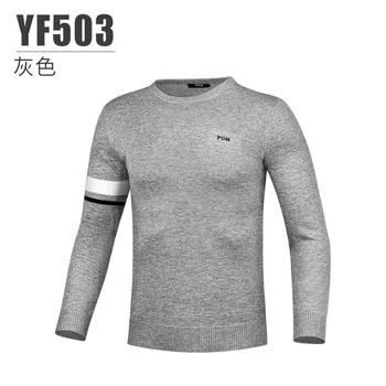 PGM, новият есенно-зимен пуловер за голф, мъжки вязаная дебела термална дрехи с кръгло деколте, мъжки облекла за голф 2022