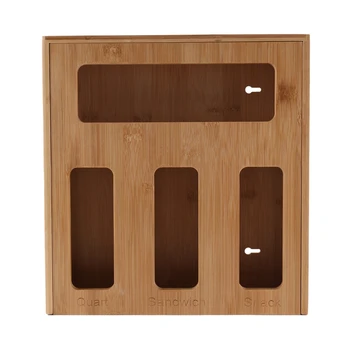Органайзер за съхранение на чанти, кутия за съхранение, бамбук органайзер за кухненско чекмедже (1 кутия, 4 (клон)