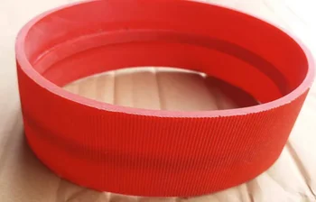 Вътрешен периметър: червена силиконова употреба 430x54x4 мм (3x8 мм), с каишка суап