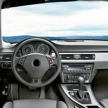 Подходящ за 2005-2012 BMW серия 3 E90 пълен авто пакет комбинирана украса на интериора на колата е от въглеродни влакна
