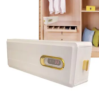 Стенен кутия за съхранение на бельо, органайзер за чорапи и бельо, прахоустойчив, шкаф за съхранение на чорапи, бельо, вратовръзки и дрехи