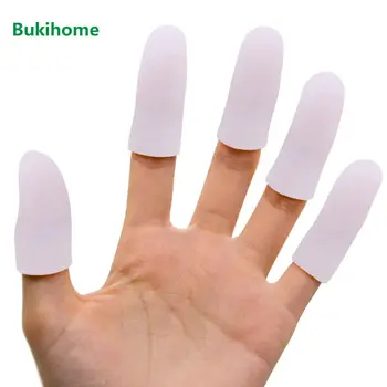 Bukihome 12 бр. протектори за пръстите на Силиконови гел тръба за защита на мазоли, аналгетичен калъф за оръжие, Грижа за здравето D2741