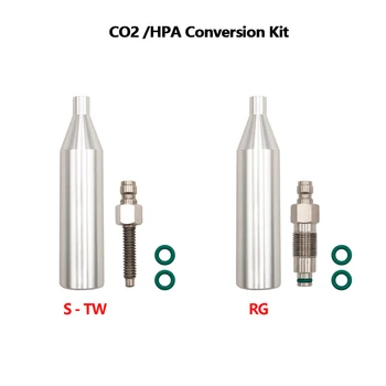 Комплект за ремонт на CO2 HPA За Пневматиката, дърворезба S-TW и RG, която замества Цилиндричен Патрон 12g, Быстроразъемный Connector 8 мм За Еърсофт оръжия