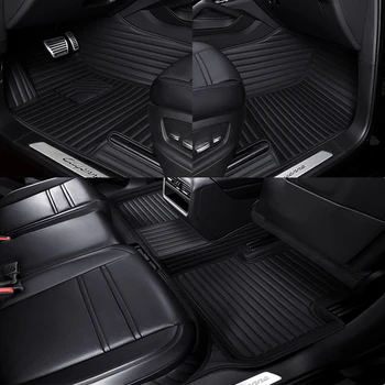 Автомобилни постелки от изкуствена кожа по поръчка за Mercedes GLK 2008-2014 г. Детайли на интериора автоаксесоари килим