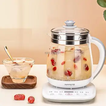 220 В 1,5 л домакински електрически чайник Автоматично стъклен съд за опазване на здравето на Преносим мини-мультиварка за приготвяне на чай и десерт