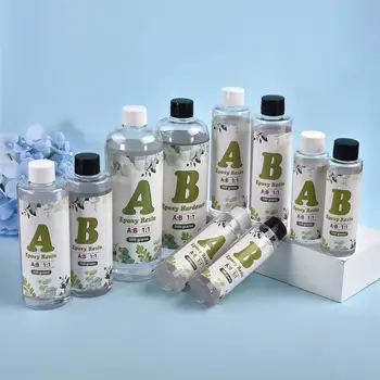 Пълен комплект от епоксидна смола AB с висока адгезией, кристално чист втвърдяване агент, за да проверите за diy, художествени отливки, аксесоари за производство на бижута от смола