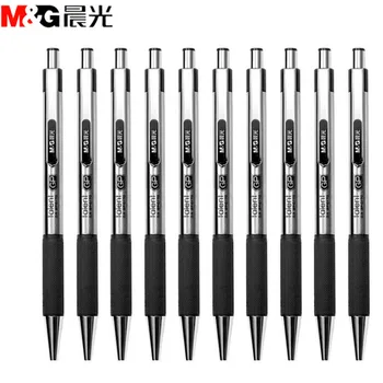 Висококачествена цельнометаллическая гел писалка M & G канцеларски материали Химикалка за подпис 0,5 мм Подарък кутия Гел химикалка черна GP0170