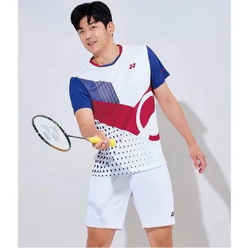 ГГ Мъжка тениска за мъже, спортни hoody за тенис, летни тениски за бадминтон, тениска, дишаща бързосъхнеща мъжки дрехи