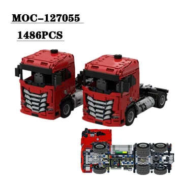 Класически MOC-120755 Градивен елемент 6X2 Статичен 1486 БР. Камион, Трактор, Монтаж, Модел с Висока сложност, Играчка за Възрастни и Деца, Подарък
