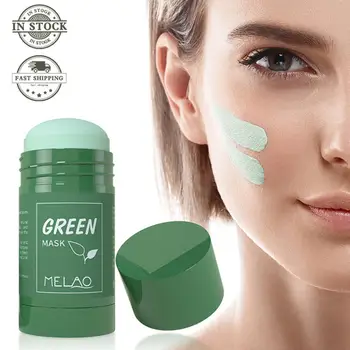 Маска за дълбоко почистване от зелен чай, хидратиращи, питателна, контрол на омазняване на кожата, избелваща кожата на лицето, акне 40 г