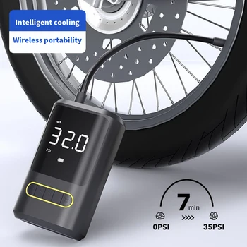Преносим автомобилен въздушен компресор 12V 150PSI Електрически безжичен помпа за помпане на гуми 4000 mah акумулаторна кола на въздушна помпа за мотоциклет велосипед