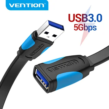 Vention Кабел USB-USB USB 3.0 2.0 удължителен кабел за мъже и Жени, USB 3.0 Кабел за Предаване на Данни, Smart TV на PC SSD USB 2.0 удължителен кабел кабел