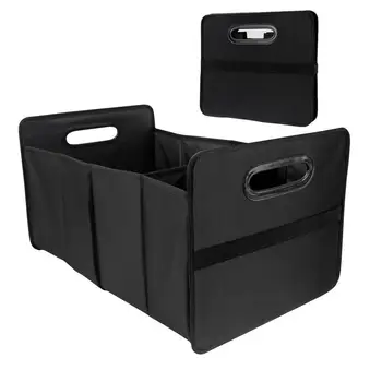 Органайзер за багажник на кола Портативен сгъваем кола Кутийка с 2 отделения Сгъваем портативен автомобилен товарен кутия за съхранение, чанта