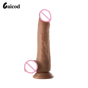 Реалистичен Огромен Вибратор, Изкуствен пенис с вендузата, дамски точка G, вагина, Клитор, Мастурбатор, меки силиконови секс играчки за възрастни