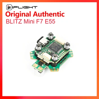 Стека iFlight БЛИЦ Mini F7 с администратора на полет BLITZ Mini F7 V1.1 / БЛИЦ Mini E55 4-В-1 2-6 S ESC, за части FPV