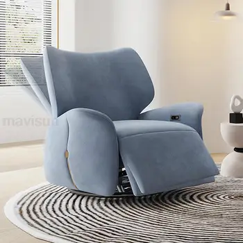 Стол с възможност за сгъване на облегалката на Модерен многофункционален акцент с висок отскок Меки единични кресла за почивка Fauteuil Салон мебели за хола WXH50XP