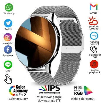 Смарт часовници LIGE NFC за жени, Bluetooth-предизвикателство, умни часовници, възпроизвеждане на музика, поддръжка на запис, водоустойчиви часовници IP68, спорт, фитнес