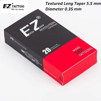 Касета с игла за татуировки EZ Revolution Канава L-Форма №12 (0,35 мм) Извит Magnum (RM) за Ротационни машини за Доставка 20 бр/кор.