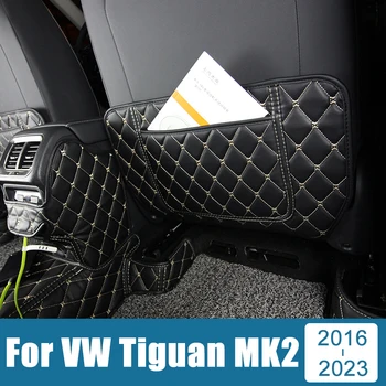 За Volkswagen VW Tiguan MK2 2016-2018 2019 2020 2021 2022 2023 Защита на Облегалката на столчето за кола От удар на Мат Чисти Накладки Анти-Мръсен Мат