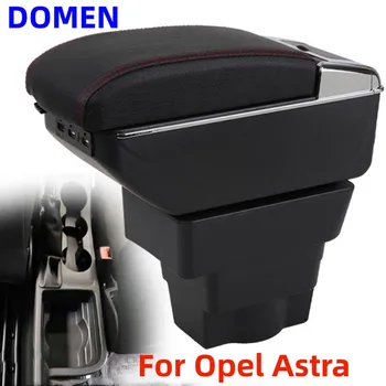 За Opel Astra Подлакътник скоростна Детайли на Интериора Автомобил на Централния Магазин на Съдържанието С Голямо Пространство Двуслойни USB-подлакътник samochodowy