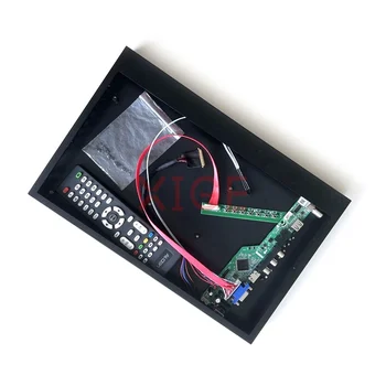 А контролер + Метален корпус, Подходящ за B133XTN01/M133NWN1 на Аналоговия телевизионен сигнал DIY Комплект Led Панел VGA + HDMI + AV + USB 1366*768 40 Pin, LVDS 13,3