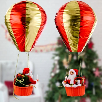 Коледен декор от балони на Дядо Коледа, коледни украси за дома, декорация на тавана, търговски център, хотел, декор за парти