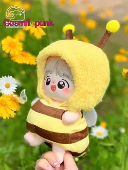 Пролетен костюм на пчелите Облекло облекло е костюм за 10 см, 20 см, 30 см и 40 см плюшени играчки кукли сладък cosplay GG