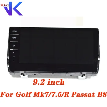 9,2-инчов стъклен екран в събирането на Golf MK7/7,5/R Passat B8 Tiguan MK2 мултимедиен екран в събирането на 5G6 919 606 A D 5G6919606D