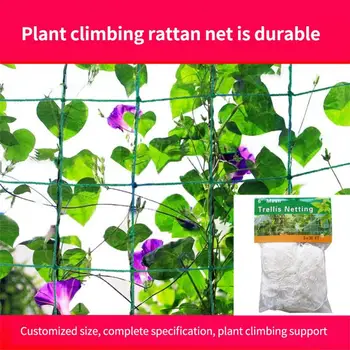 Нова сверхпрочная мрежа за гоблени за растенията от полиестер, която е вьющуюся лозя, хидропоника, поддържаща градински лозя, гъвкава мрежа за струните