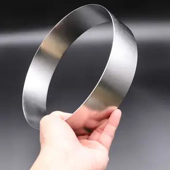 2/3 Муссовое пръстен от Форма за торта от неръждаема стомана Кръг печат Инструменти за декорация на дома