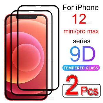 2 ЕЛЕМЕНТА Пълно Защитно стъкло на iPhone 12 Pro Max Закалена Защитно фолио за екрана на iPhone на 12 mini 12pro 12mini 2020 Стъклени филм