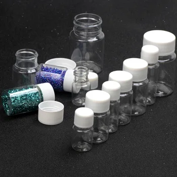2 елемента 5/10/15/20/30/50 мл Прозрачна Пластмасова Бутилка PET Под-бутилиране на Малка Бутилка За Течности За Лекарства Тънка Опаковка За Съхранение на Бижута