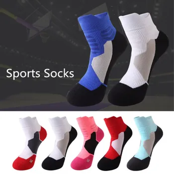 Модерни, класически, спортни дишащи баскетболни чорапи за фитнес, тичане, колоездене, чорапи за мъже, жени, професионални ластични чорапи за възрастни