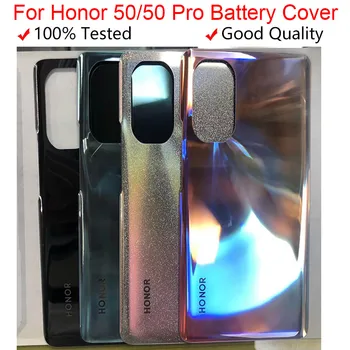 За Huawei Honor 50/50 Pro Задния капак на отделението за батерията Стъклен панел делото Подмяна на корпуса за Честта 50 Pro Капак на отделението за батерията