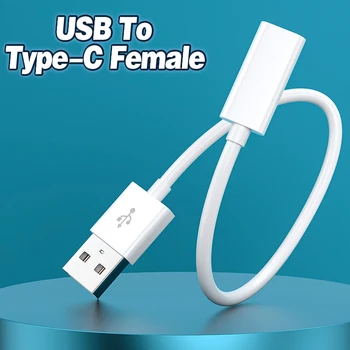 USB Type C Женски Конвертор Зарядно Устройство Кабел за Huawei Freelace Слушалки Honor Xsport Слушалки Преносим Кабел За Бързо Зареждане