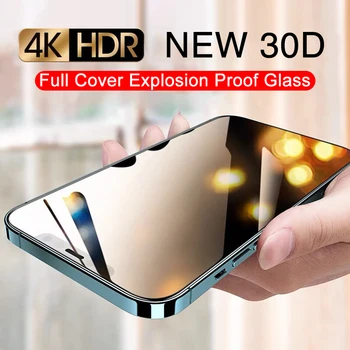30D Защитно Стъкло с пълно Покритие За iphone 15 13 12 11 14 PRO MAX X XR Защитно Фолио За екрана на iPhone 15 14 Плюс 7 8 Закалено Стъкло