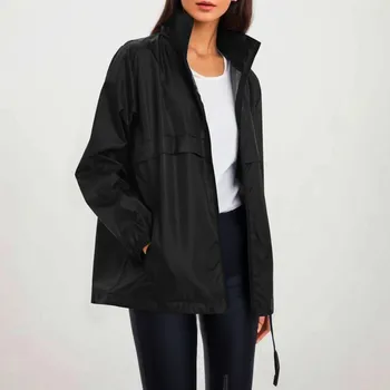 Дамско яке, непромокаеми якета-windbreakers, женски ветроупорен палто в стил хип-хоп, женски улични туристически дъждобрани