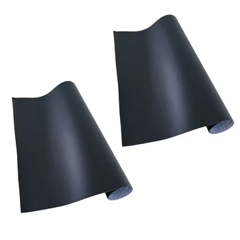 2 елемента стикер на класна дъска 45x200 см, със собствените си ръце, свалящ стикер за стена, PVC, черна дъска за домашния офис (черен)