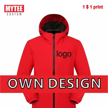 Тънка яке MYTEE, ежедневни яке-ветровка, фирмено лого, лого на марката, градинска водоустойчив есенното яке с качулка