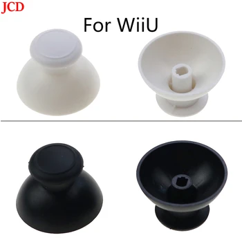 JCD 1 бр. Кулисный капачка За Wii U WiiU Бяла Черна Дупка 3D Аналогов Капак Пластмасова дръжка За палеца Джойстик за Шапки във формата На Миди Контролер за Шапки