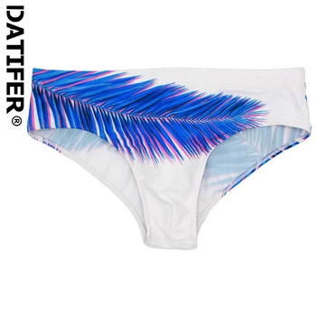 Datifer, летни мъжки бански с ниска талия, секси принт, къси бански костюм, плажно облекло, спрени тампон, бански за сърф, Traje De Baño Hombre, кратък