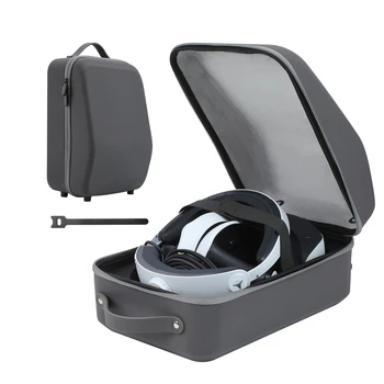 За PS5 VR2 богат на функции Преносим Преносим Чанта за съхранение Може да се Съхранява Очила PSVR2 + Дръжка Противоударная Компресиране Чанта За съхранение