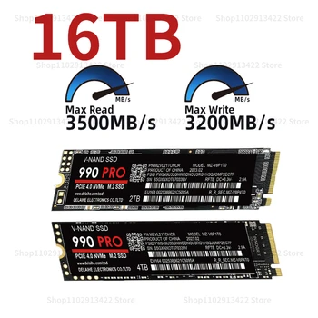 2023 Оригинален NVME M2 990 PRO SSD диск 1 TB И 2 TB 4 TB 2280 PCIe Gen 4.0 Твърд Диск Вътрешен Твърд за PlayStation 5/Лаптоп