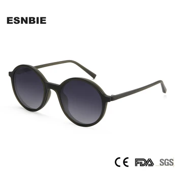 2023 Vintage слънчеви очила-клипове TR90 с поляризация, кръгли, 2 в 1, магнитни очила за жени, мъжки слънчеви очила по рецепта, UV400 нюанси