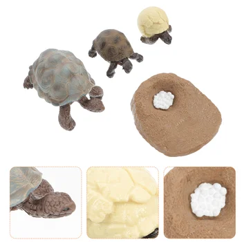 4 Бр. орнамент във формата на костенурка, която симулира на жизнения цикъл на играчки, колекция от декоративни фигури под формата на костенурка