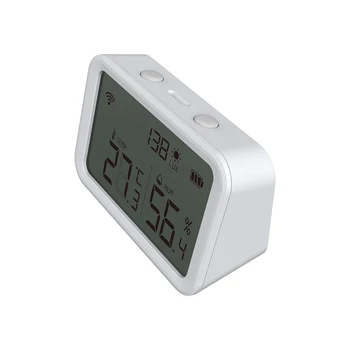 Нео Coolcam Sasha ZigBee smart hub Сензор за температура и влажност на въздуха портал LCD термометър, влагомер hub