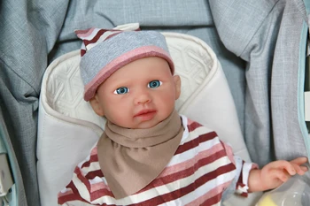 ДЕСИСЛАВА WG1520 48 см 3500 г Пълен Корпус на Силикон Reborn Baby Реалистични Сини Очи, Меки Детски Кукли Реалистични Детски Играчки за Детски Подарък