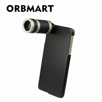 Обектива на камерата телескоп ORBMART с 8-кратно оптично увеличение и заден капак за iPhone 6 6s Plus 5,5 инча