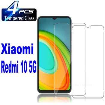 2/4 бр., закалено стъкло за Xiaomi Redmi 10 5G, защитно стъкло филм