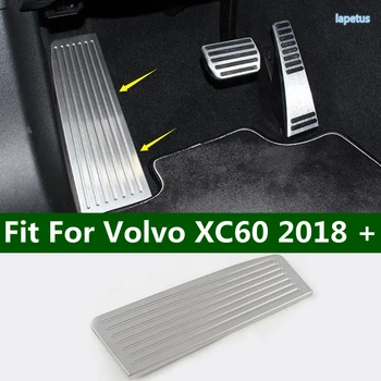 Поставка за крака от лявата страна на водача, педал за крака, декоративни панел за Volvo XC60, 2018 - 2021, сребристи аксесоари за ремонт на интериора